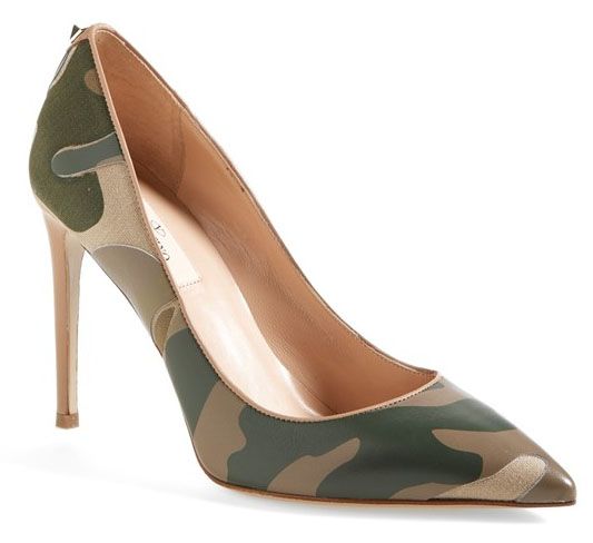 cool camouflage shoes: Valentino camouflage pumps