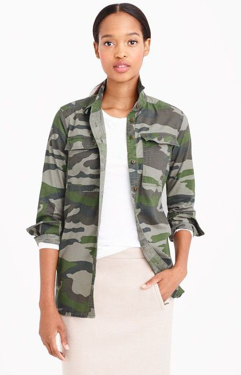 cool camouflage clothing: J. Crew camo shirt