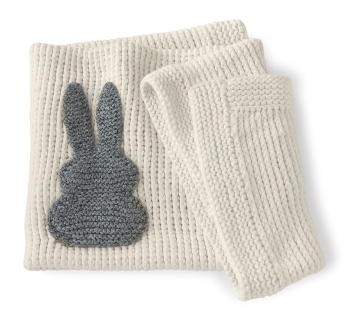 Grey Rabbit Baby Cashmere Blanket