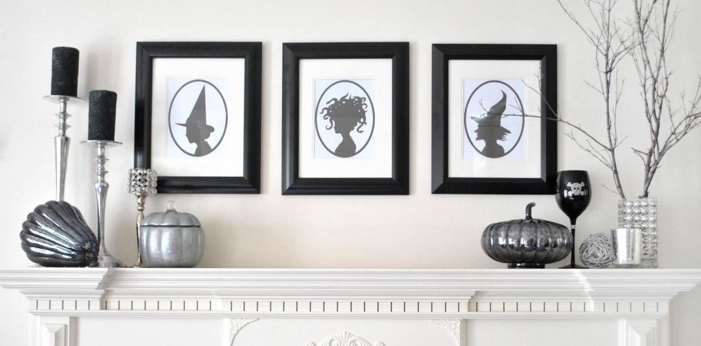 Halloween Printable Silhouette Prints by Griffanie