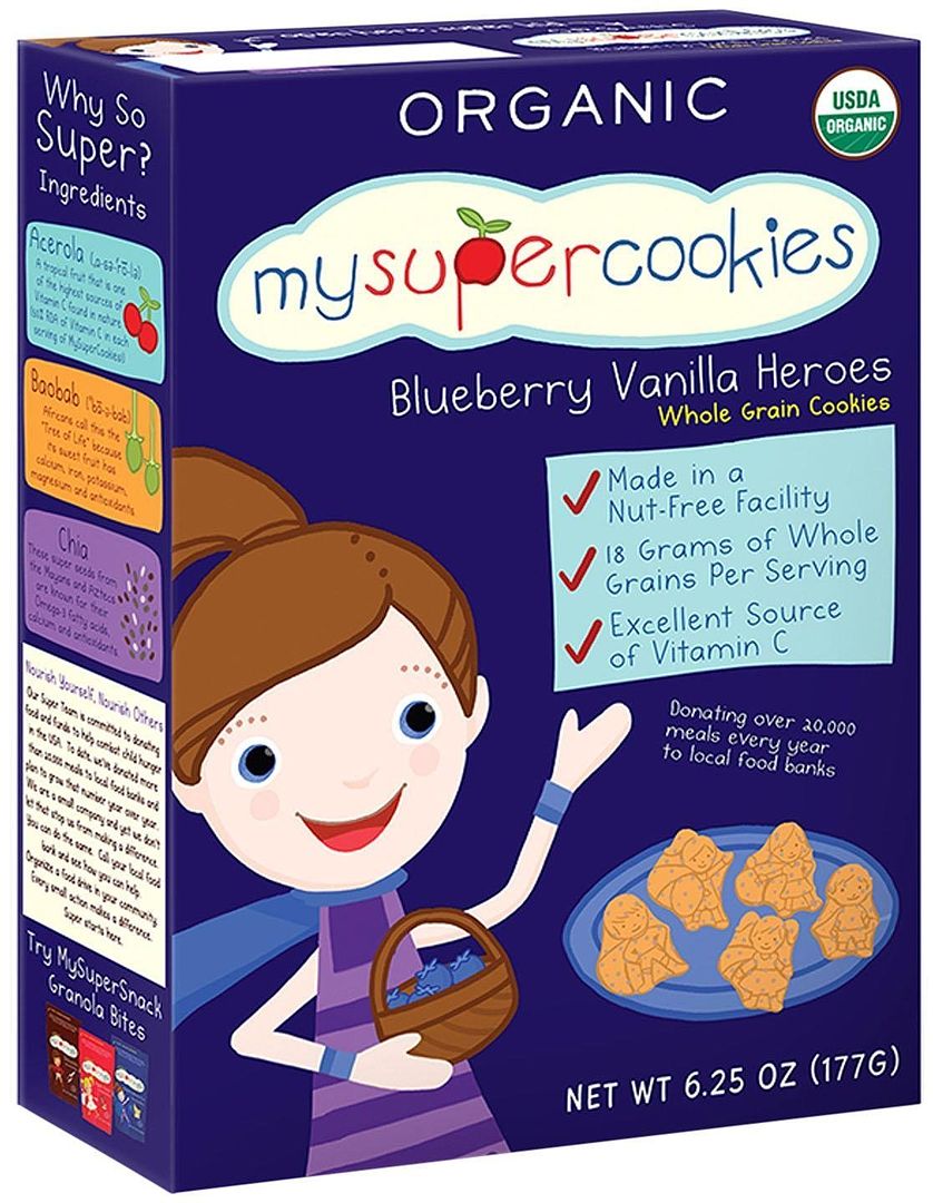 Healthy cookies for toddlers: Blueberry MySuperCookies