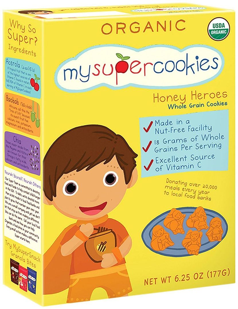 Healthy cookies for toddlers: MySuperCookies Honey Heroes