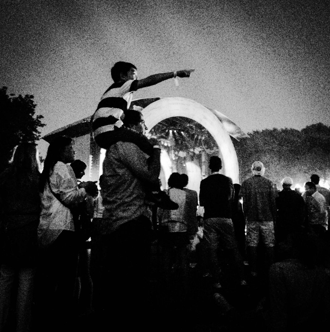 A boy enjoys the Global Citizen Festival : Inspiring families to do more for global poverty