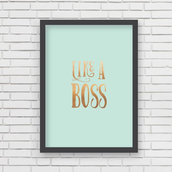 Lucy Darling Like a Boss Art Print