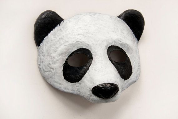 Panda halloween masks at Nib & Chisel