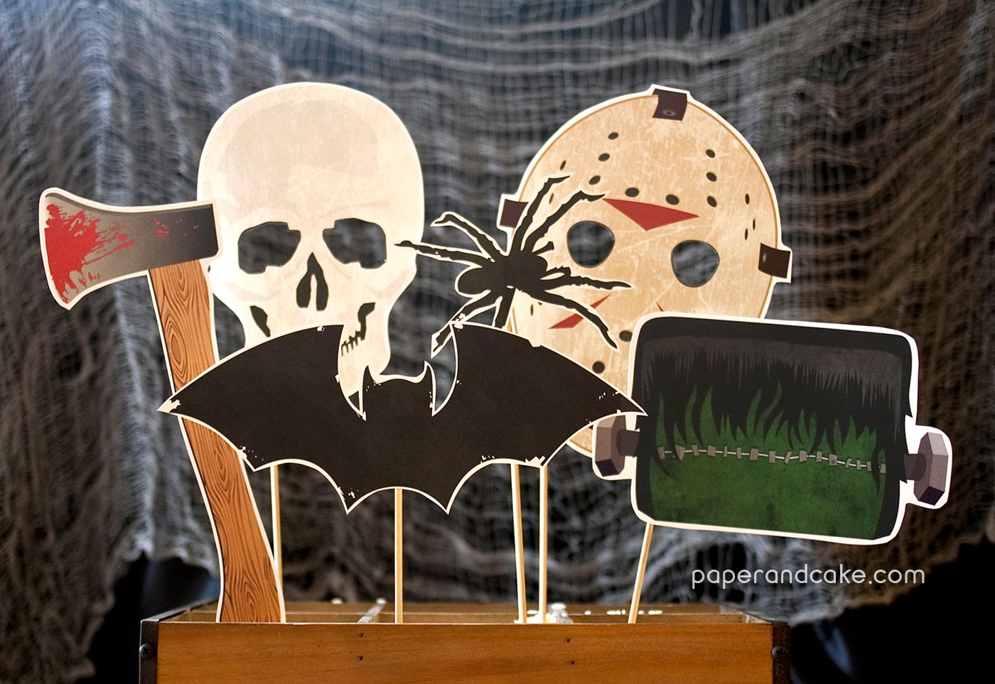 Halloween Printable Photo Booth Props by Paper & Cake | Cool Mom Picks