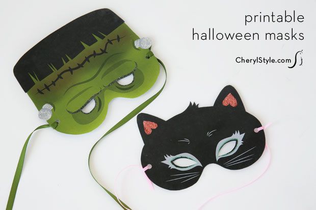 Printable Halloween Masks by CherylStyle