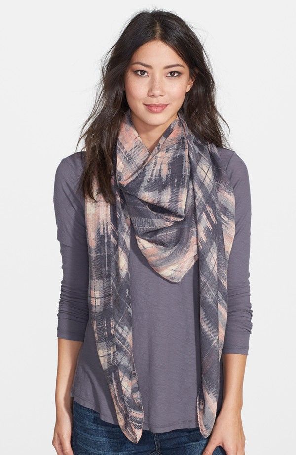 Best ways to wear plaid: Vince Camuto urban plaid scarf at Nordstrom