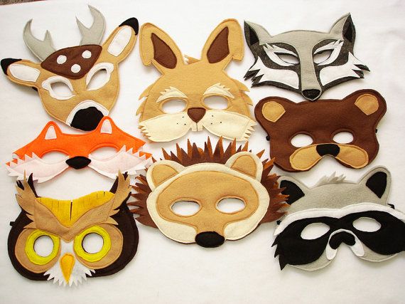 Woodland collection of Halloween masks at Magical Attic