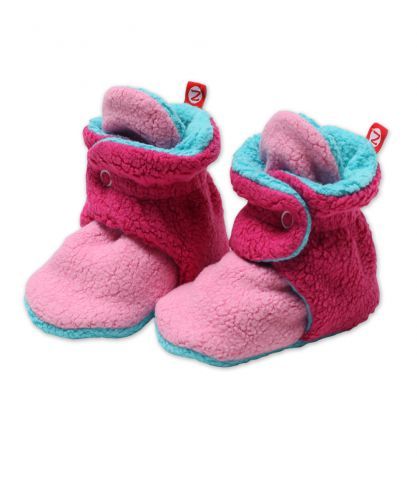 Adorable new color block baby booties from Zutano 