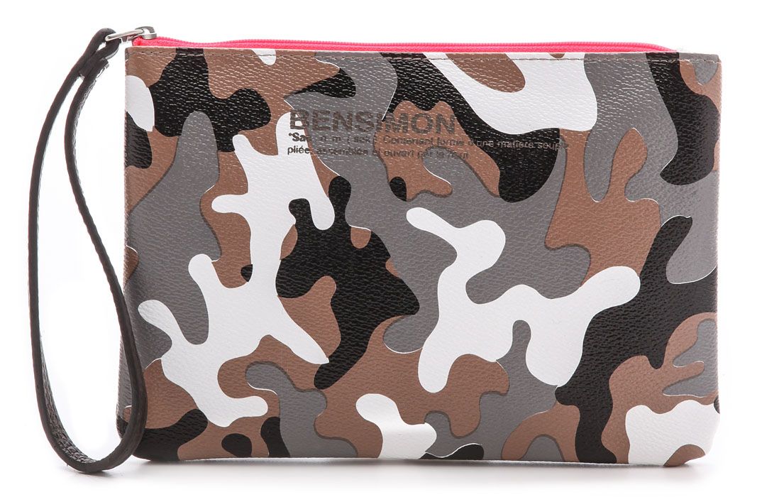 cool camouflage accessories: Bensimon camo zip pocket pouch
