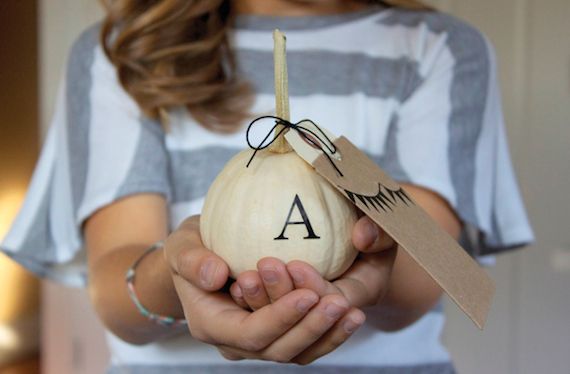 Pumpkin handmade Halloween party invitations by Dandee Designs