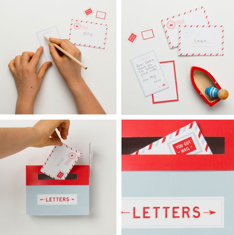 Send your kids mail with TinyMe's free Printable Mailbox for Kids