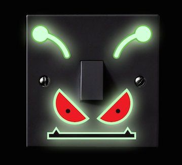Monster Mood Lighting glow in the dark light switch stickers