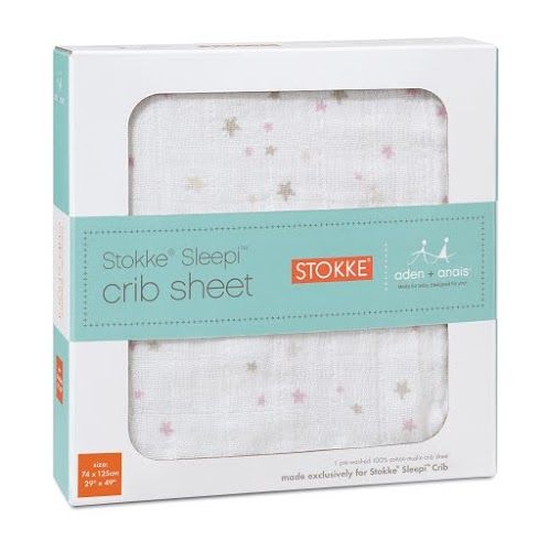 aden + anais and Stokke crib sheets for Sleepi