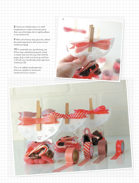 A Washi Tape Christmas book by Kami Bigler: lots of cool washi tape Christmas crafts