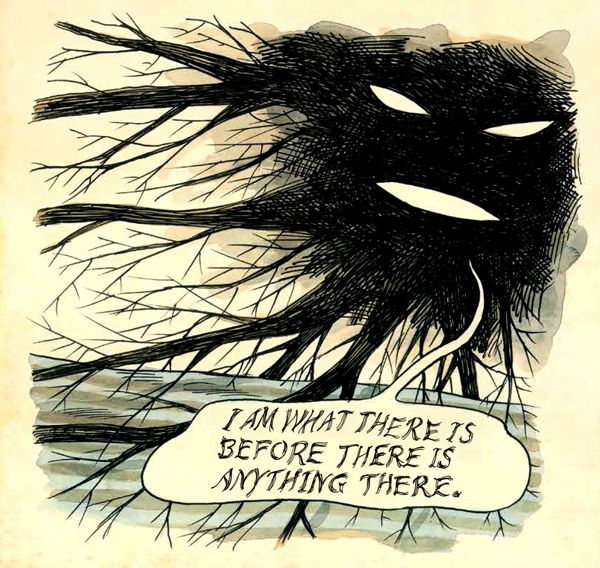 Creepy books for kids: What There Is Before There is Anything There by Liniers