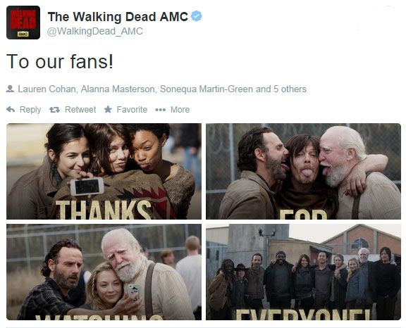 The Walking Dead Twitter Photo Collage