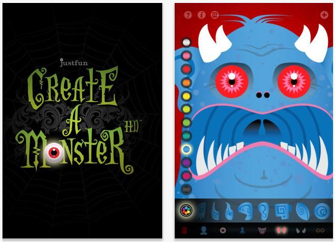 Create a Monster Halloween app for kids lets them get creative