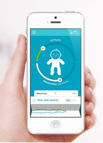 The MonBaby app takes readings from the wireless baby monitor to keep you apprised of baby's health