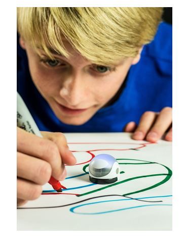 Ozobot smart robot even works on regular paper. All you needs is some markers or crayons. 