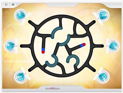 Ozobot app for iOS or Android features fun mazes like this to get the smart robot moving 