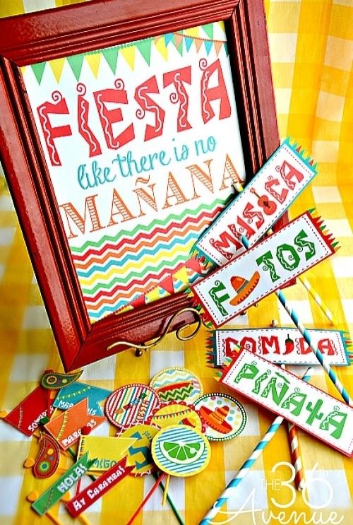 Cinco de Mayo party ideas: Free printable Cinco de Mayo party pack | The 36th Avenue