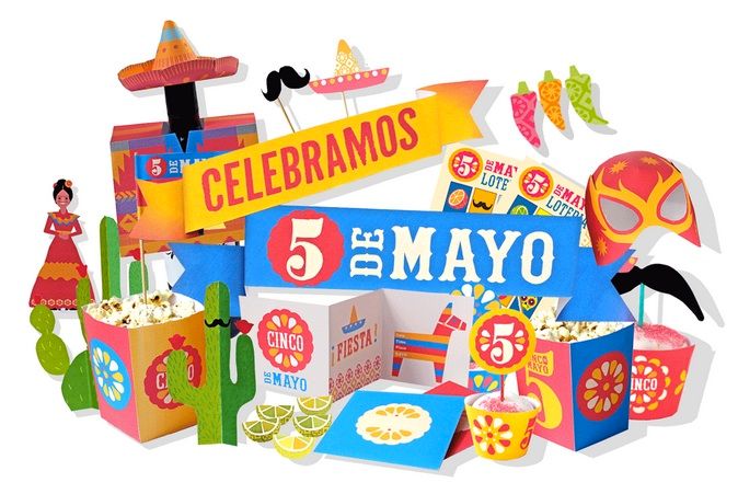 Cinco de Mayo party ideas: Printable Cinco de Mayo party pack | Happy Thought