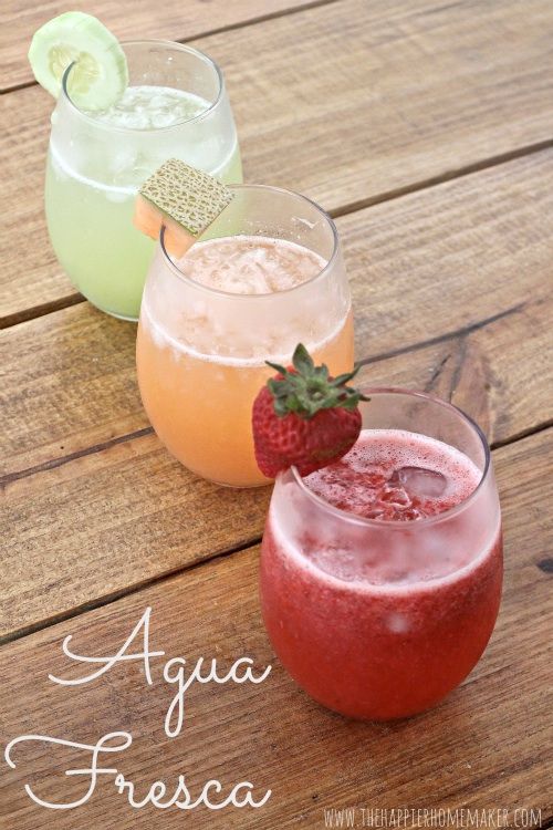 Cinco de Mayo party ideas: Aqua Fresca drinks | The Happier Homemaker