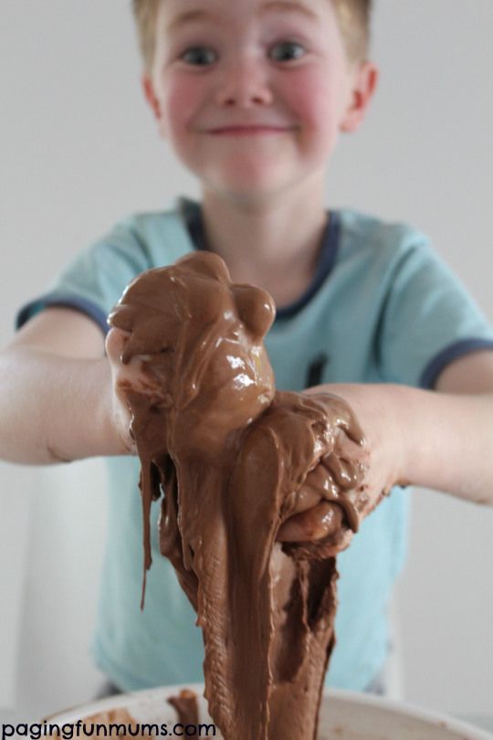 Messy play for kids: Chocolate Goop by Paging Fun Mums