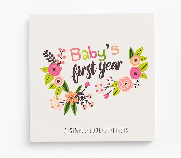 Lucy Darling Floral Baby Memory Book Cover