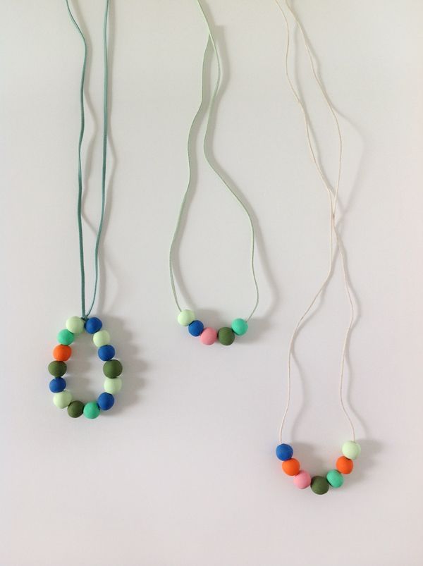 Homemade Mother's Day gifts: Polymer clay necklaces from Tuts+