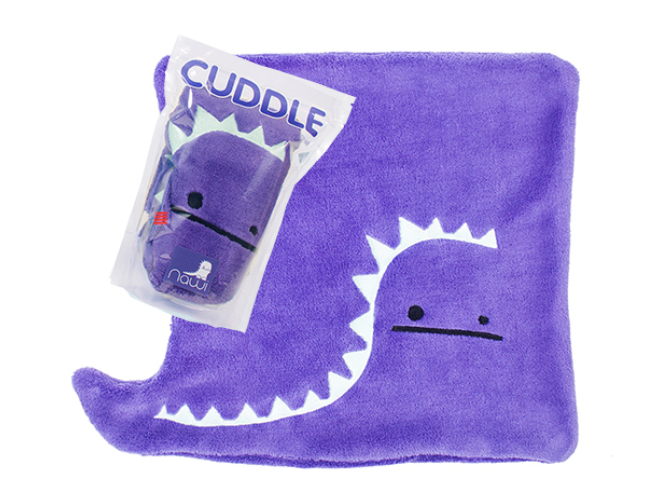 Dinosaur gifts for girls and boys: Nawi Kids purple dino plush blanket