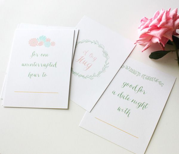 Beautiful, free printable coupon book for Mother's Day | Kori Clark designs