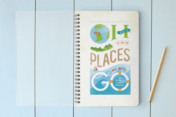 oh the places day planner, notebook, or address book by jennifer wick at minted