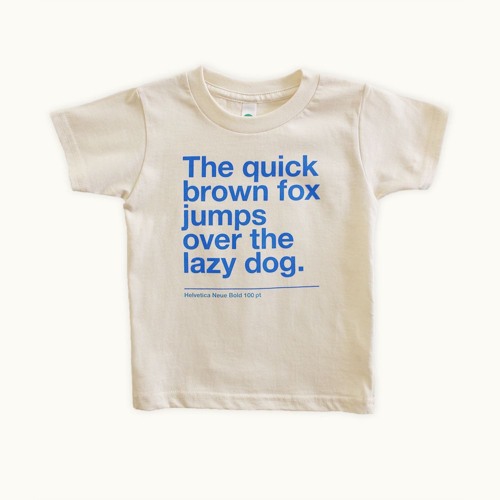 Cool career t-shirts for girls: the Helvetica tee for writers and designers at Tiny Modernism