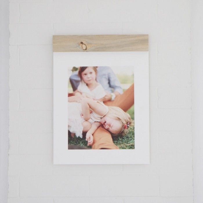 Photo gifts for Mother's Day: Print + Wood cleat frame that lets the photo be the star