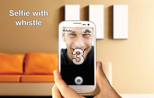 Whistle Camera app for Android | selfie stick alternatives