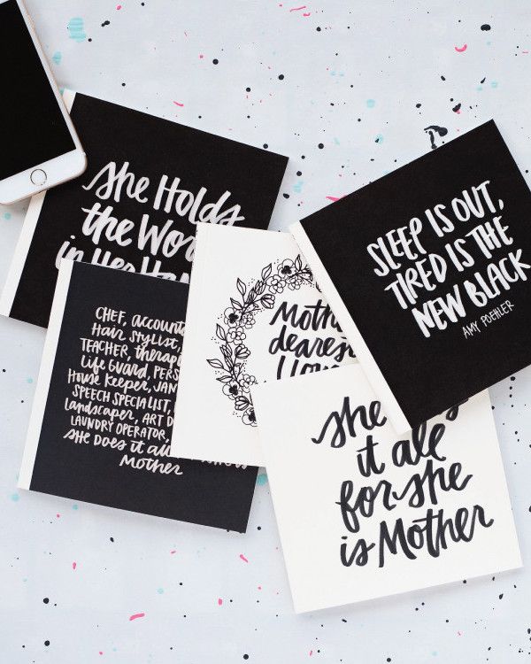 Awesome free Mother's Day printables for photo books or cards at Caravan Shoppe
