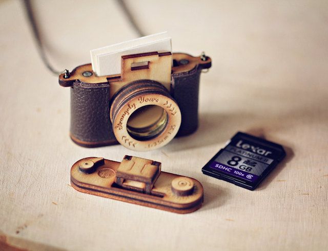 Wood camera locket | Mother's Day gifts for photographers