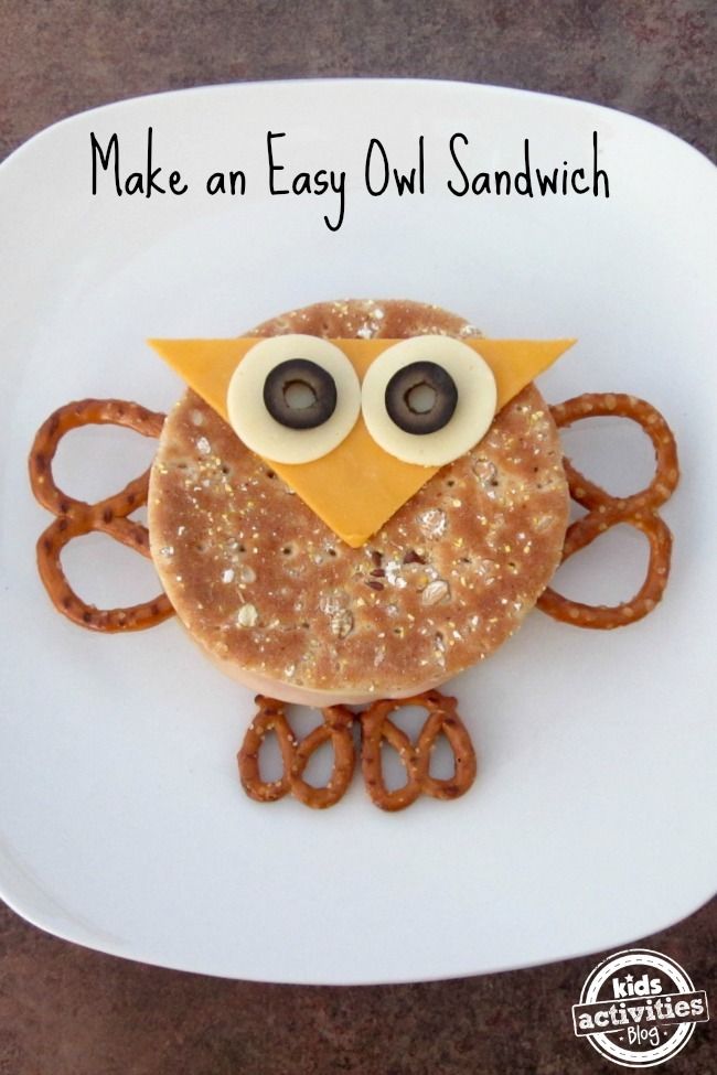 How to make an easy owl bento box sandwich | Kids Activities Blog