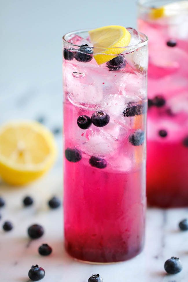 Blueberry Lemonade is a refreshing big batch drink you can make ahead for any summer party | Damn Delicious