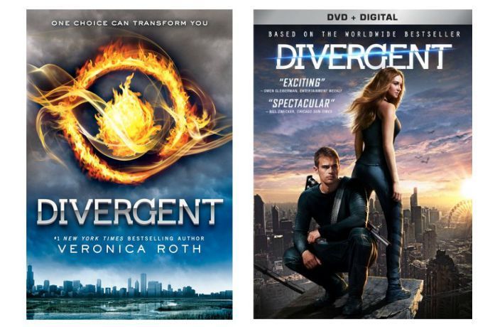 Great tween and teen books made into movies:  Divergent  by Veronica Roth