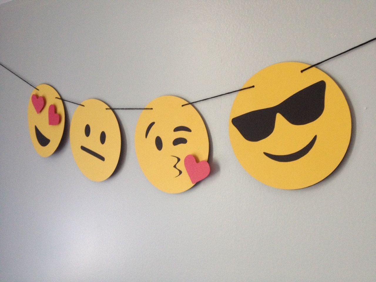 Emoji party banner via Broke Bitch Paper Co.