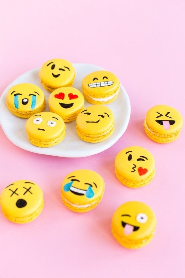 Emoji Macarons via Studio DIY