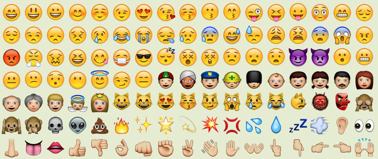 Emoji icons from Hey!