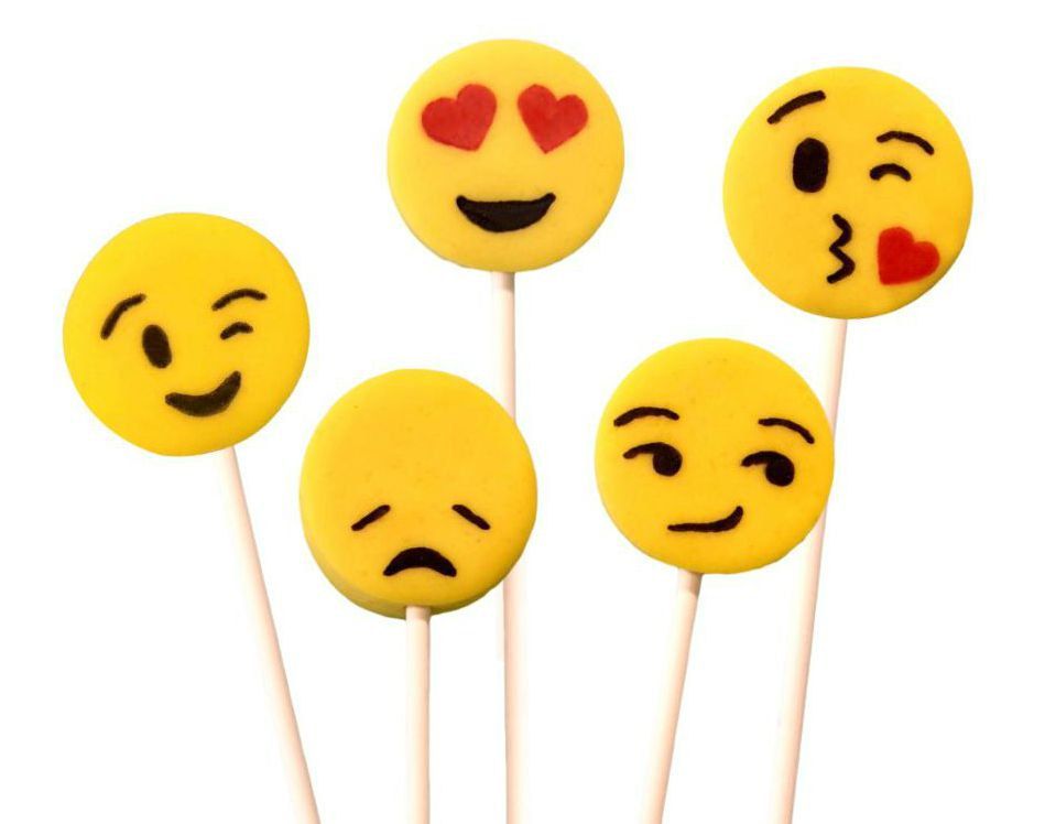 Emoji Lollipops via Marzipops
