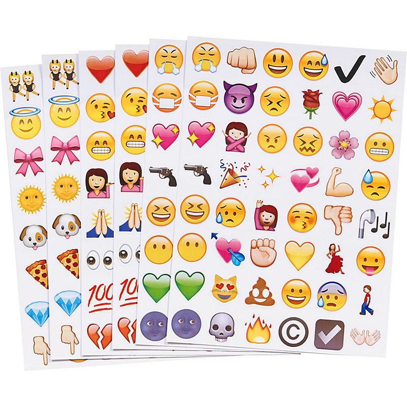 Emoji stickers at Paper Source