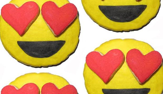 Emoji sugar cookie recipe via The New Potato