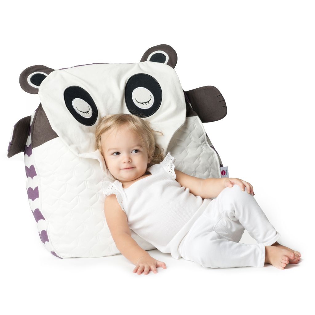 Peripop panda: transitions from a floor mat to a cushion when you fill it with blankets or stuffed animals